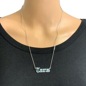 Taurus Zodiac Stainless Steel Pendant Necklace For Women